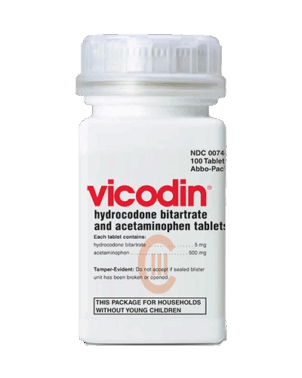 Викодин (Hydrocodone) 5 мг 100 шт. - Цена